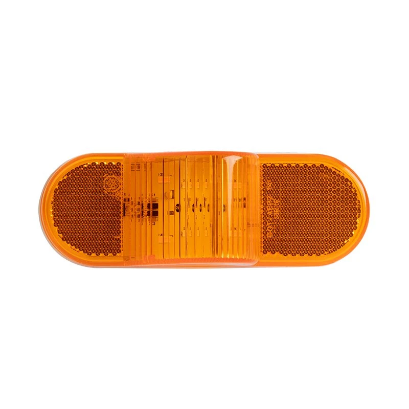 LumenX Mid-Ship Turn Signal And Side Marker Light - Weatherproof - Oval - Amber - Image 3