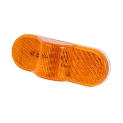 LumenX Mid-Ship Turn Signal And Side Marker Light - Weatherproof - Oval - Amber