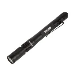 LED Pocket Penlight - NEBO INSPECTOR LED Flashlight - 180 Lumens - Black