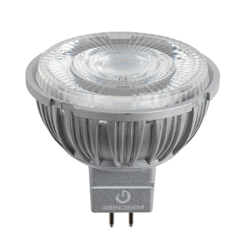 Green Creative 7.5W MR16 LED Bulb - GU5.3 Base - Dimmable - Spot Beam - 3000K - 12 VAC