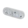 LumenX LED Backup Light For Truck Or Trailer - Weatherproof - 7 LEDs - Oval - Clear Lens