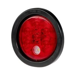 Peterson LumenX LED Combination Tail Light With Grommet And Plug - 4 Function - 7 LEDs - 4" Round - 12V/24V