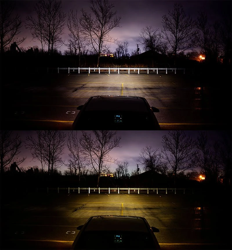 H7 LED Fanless Headlight/Fog Light Conversion Kit With Compact Heat Sink - 4,000 Lumens/Set - Cool White - Image 5