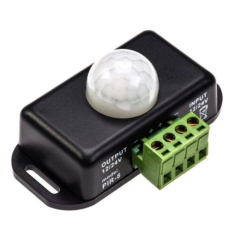 Mini PIR Motion Sensor Switch With Built In Timer - 12-24 VDC - 6 Amps - Mini PIR Switch