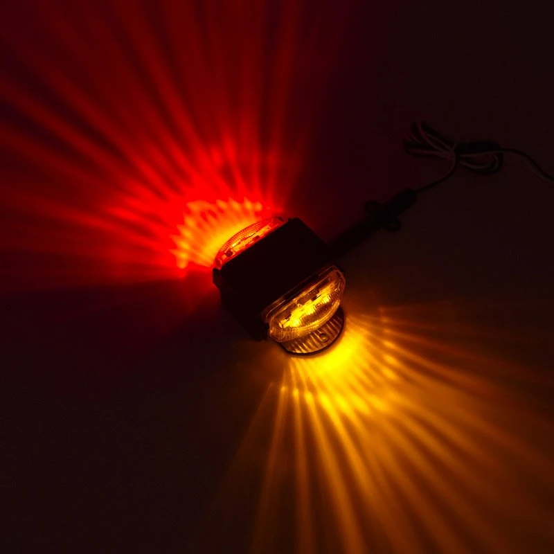 LED Fender Lights - Weatherproof - 6 LEDs - Amber/Red Lens - Passenger And Driver Side - Image 3