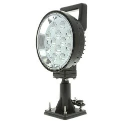 Off-Road LED Work Light - 6" Round Adjustable Spot Light With Handle And Integrated Switch - 12W - 1,350 Lumens