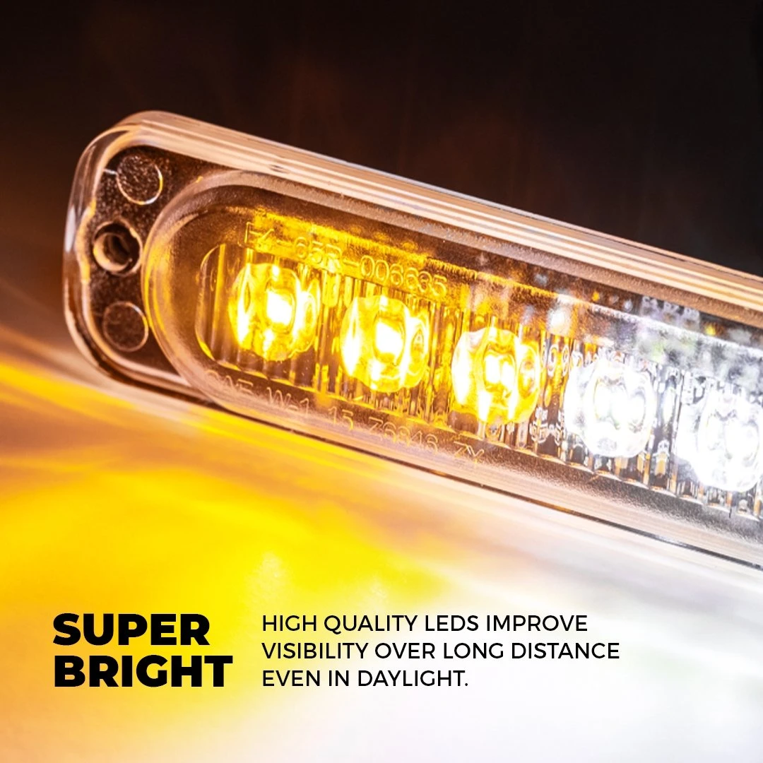 Low Profile Grille And Surface Mount LED Light Head - 18W - Red - 4-Pack - Image 3