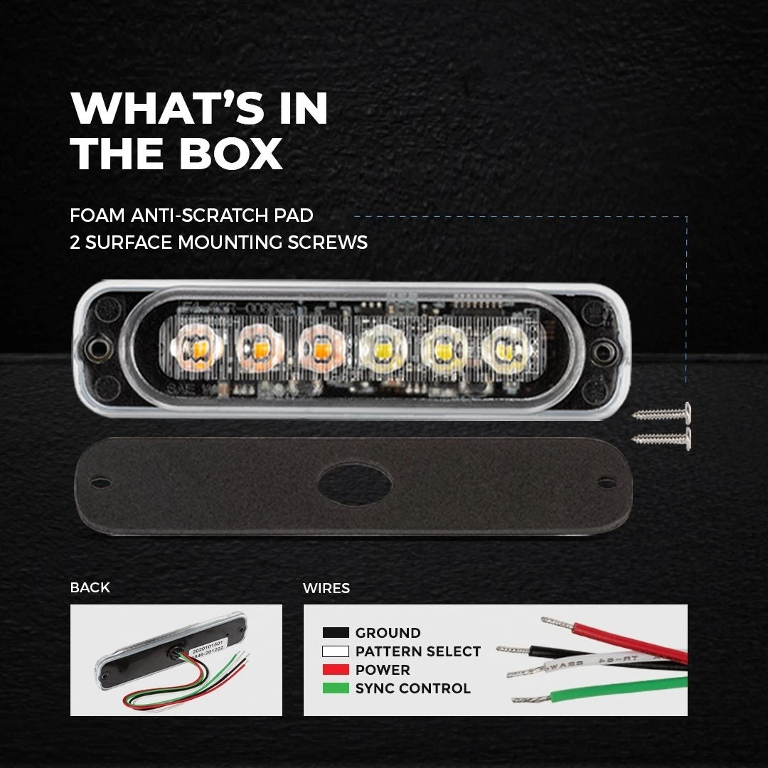 Low Profile Grille And Surface Mount LED Light Head - 18W - Red - 4-Pack - Image 5