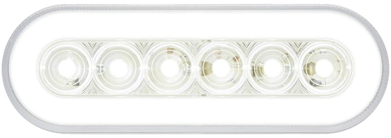 Optronics GloLight LED Backup Light For Truck Or Trailer - Submersible - 22 LEDs - Oval - Clear - Image 4