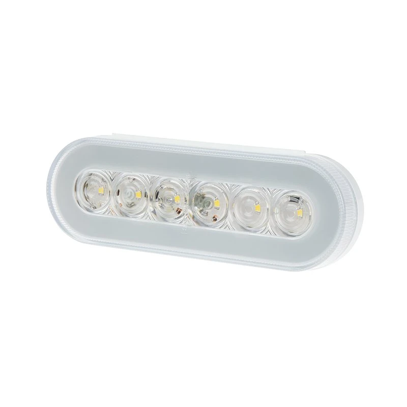 Optronics GloLight LED Backup Light For Truck Or Trailer - Submersible - 22 LEDs - Oval - Clear