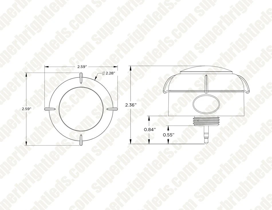 MaxLite Round Control Node - PIR Motion Sensor And Photocell - Plug-and-Play - Dimmable - Image 3