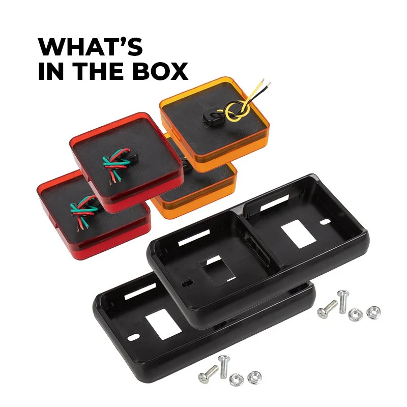 LED Truck And Trailer Rear Combination Lamps - Stop / Turn / Tail Lights - Pair - Image 2