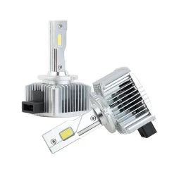 D1S / D1R LED Headlight Bulbs With Internal Driver - HID Replacement - 6500K - 8,000 Lumens/Set