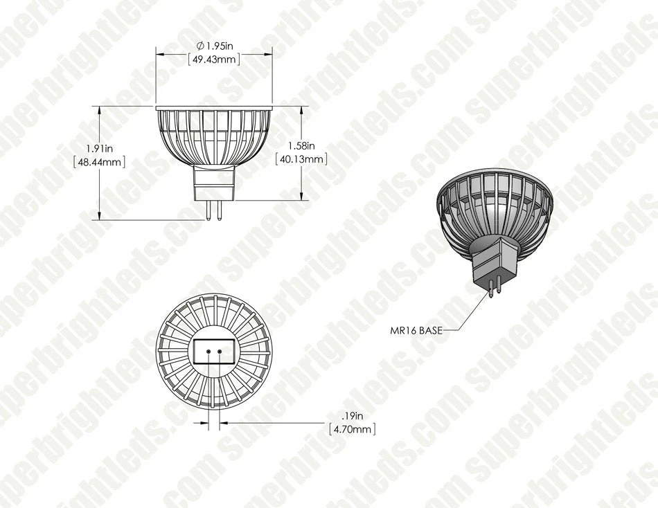 Solid Brass LED-Ready Landscape Spot Light - MR16 Drop-In - Fixture Only - Image 10