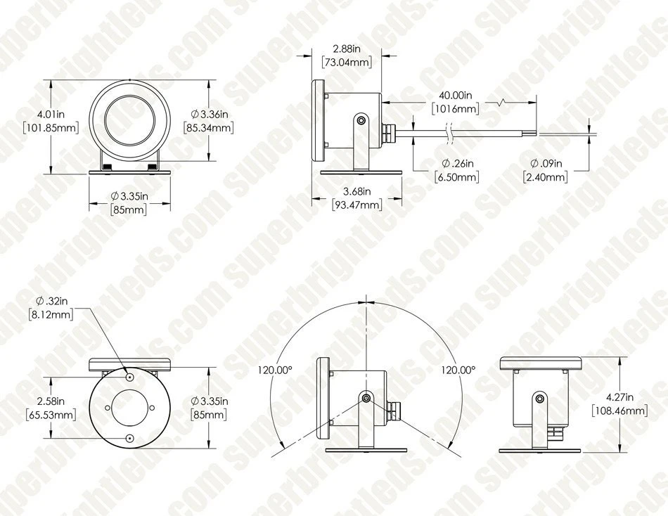 3W Underwater RGB LED Light - Pond And Landscape Spotlight - Auto Cycling Color Changing - 12V AC/DC - Image 7