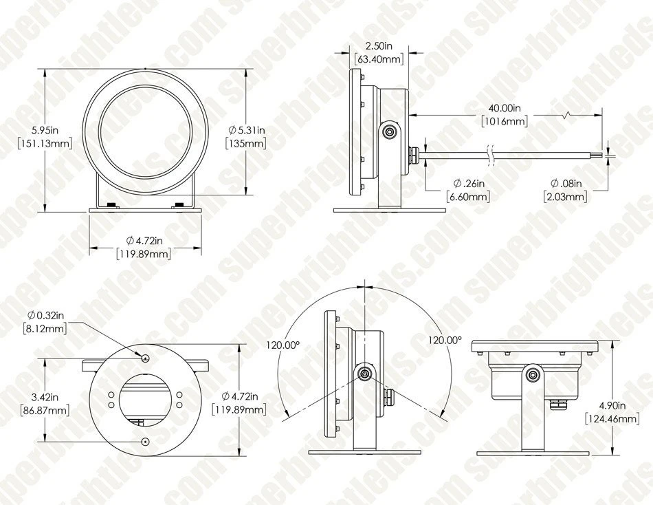 9W Underwater RGB LED Light - Pond And Landscape Spotlight - Auto Cycling Color Changing - 12V AC/DC - Image 7