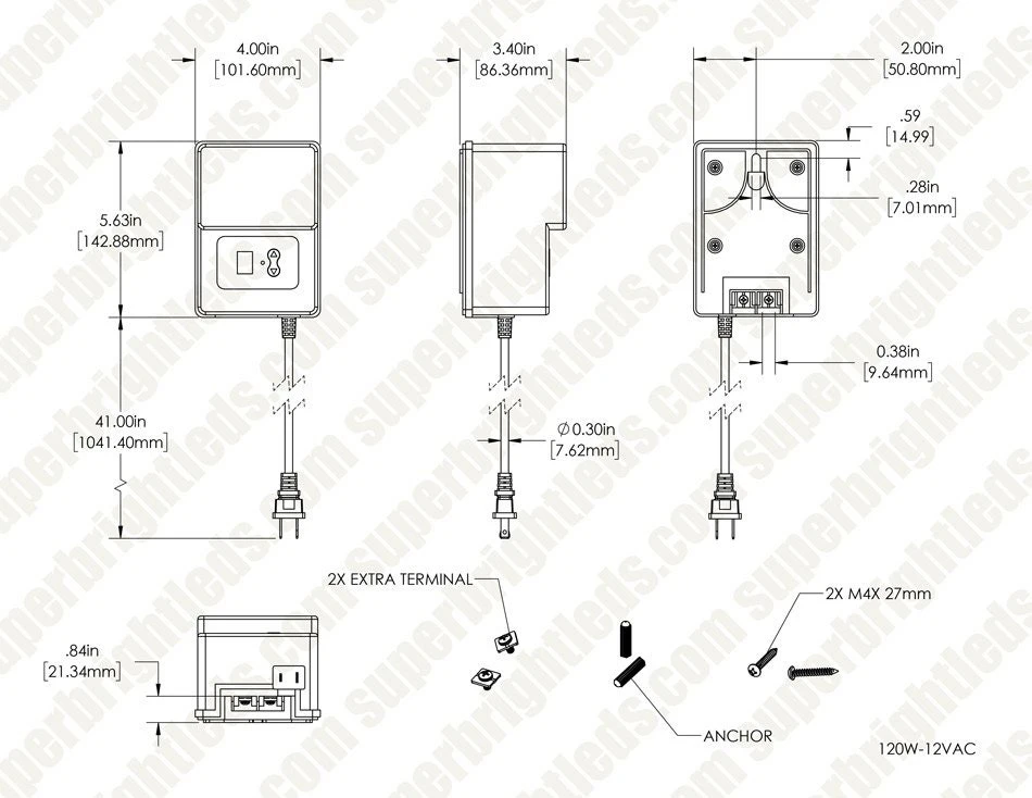120W Low-Voltage Landscape Lighting Transformer - DiodeDrive® Series- Integrated Photocell And Timer - LVT-120W-12VAC - Image 6