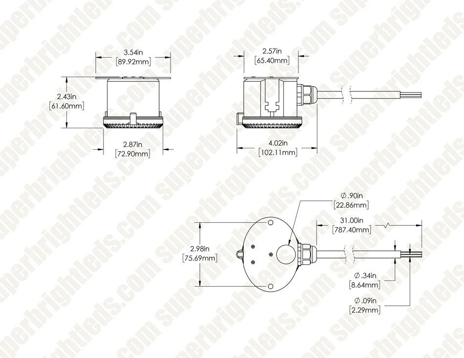 Merrytek Microwave Motion Sensor - Remote Controlled - Fixed Surface Mount - 360° Detection - 120-277 VAC - Image 5