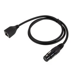 DMX Adapter - XLR5 Female To RJ45 Female - 1m