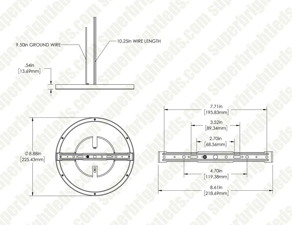 TCP 9" LED Slim Flush Mount Fixture - 18W - Selectable CCT - Dimmable - Up To 1,370 Lumens - Image 5