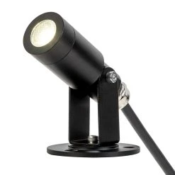 3W LED Landscape Spotlight - 175 Lumens - Natural White Black Housing