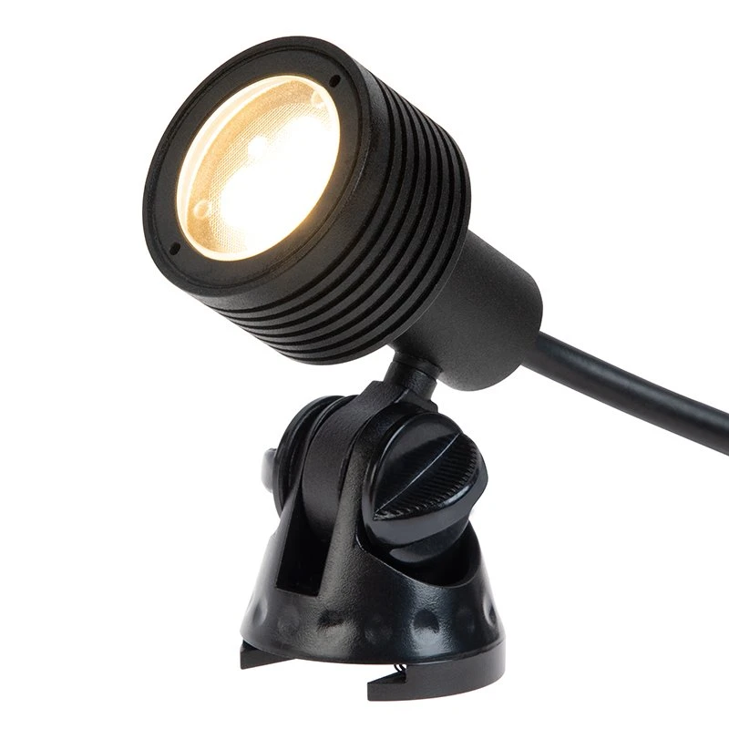3 Watt LED Landscape Spotlight - 150 Lumens - Warm White - Matte Black Finish - Image 4