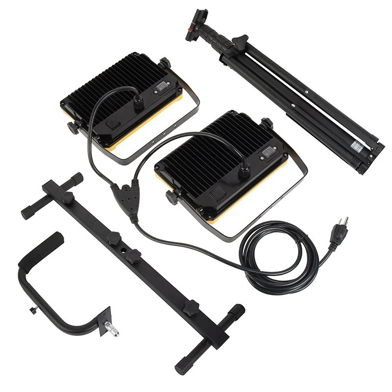 200W Dual-Head LED Work Light With Tripod - 20,000 Lumens - 6500K - Image 5