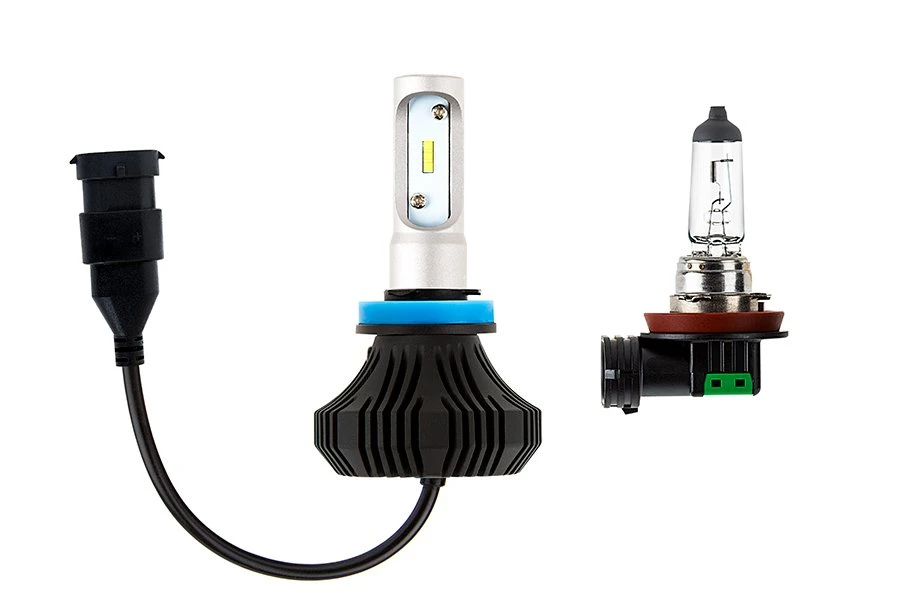 H8 LED Fanless Headlight/Fog Light Conversion Kit With Compact Heat Sink - 4,000 Lumens/Set - Cool White - Image 5