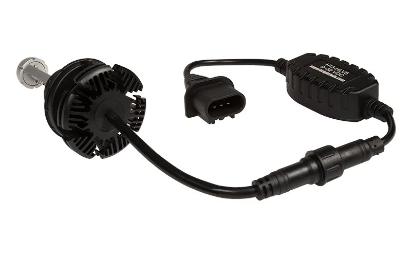 H13 LED Fanless Headlight/Fog Light Conversion Kit With Adjustable Color Temperature And Compact Heat Sinks - 5,000 Lumens/Set - Natural White - Image 4