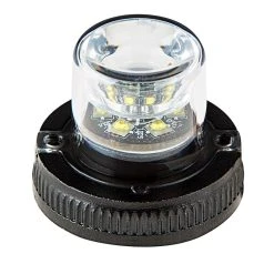 LED Hideaway Strobe Lights - Mini Emergency Vehicle LED Warning Lights With Built-In Controller - Surface Mount - 360-Degree - White