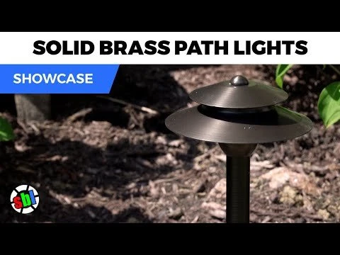 Solid Brass Landscape Path Light - 6" Two-Tier Cone Shade - Drop-In Fixture With G4 Smart Bulb - RGB + White - Alexa / Google Assistant - Image 8