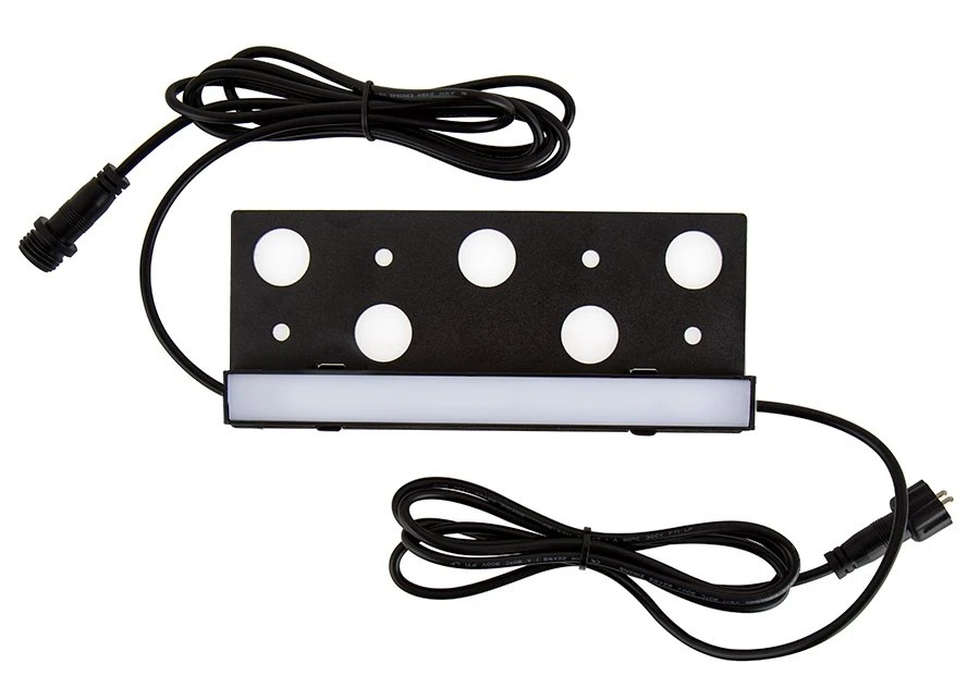 7 Inch LED Hardscape Light - Amber - With Mounting Plate - Image 5