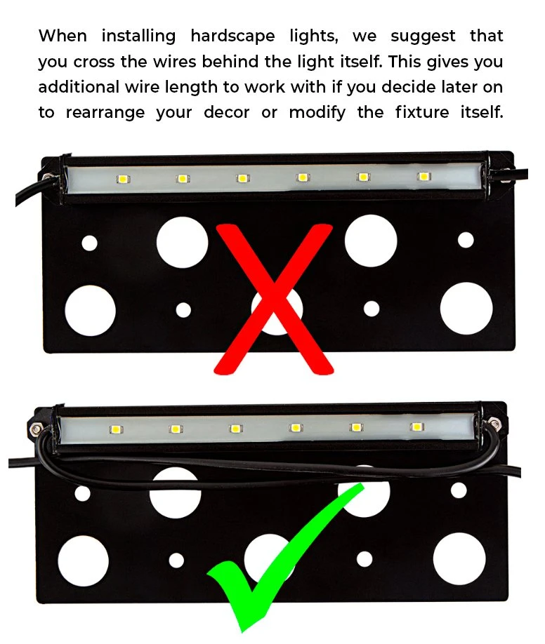 7 Inch LED Hardscape Light - Amber - With Mounting Plate - Image 6