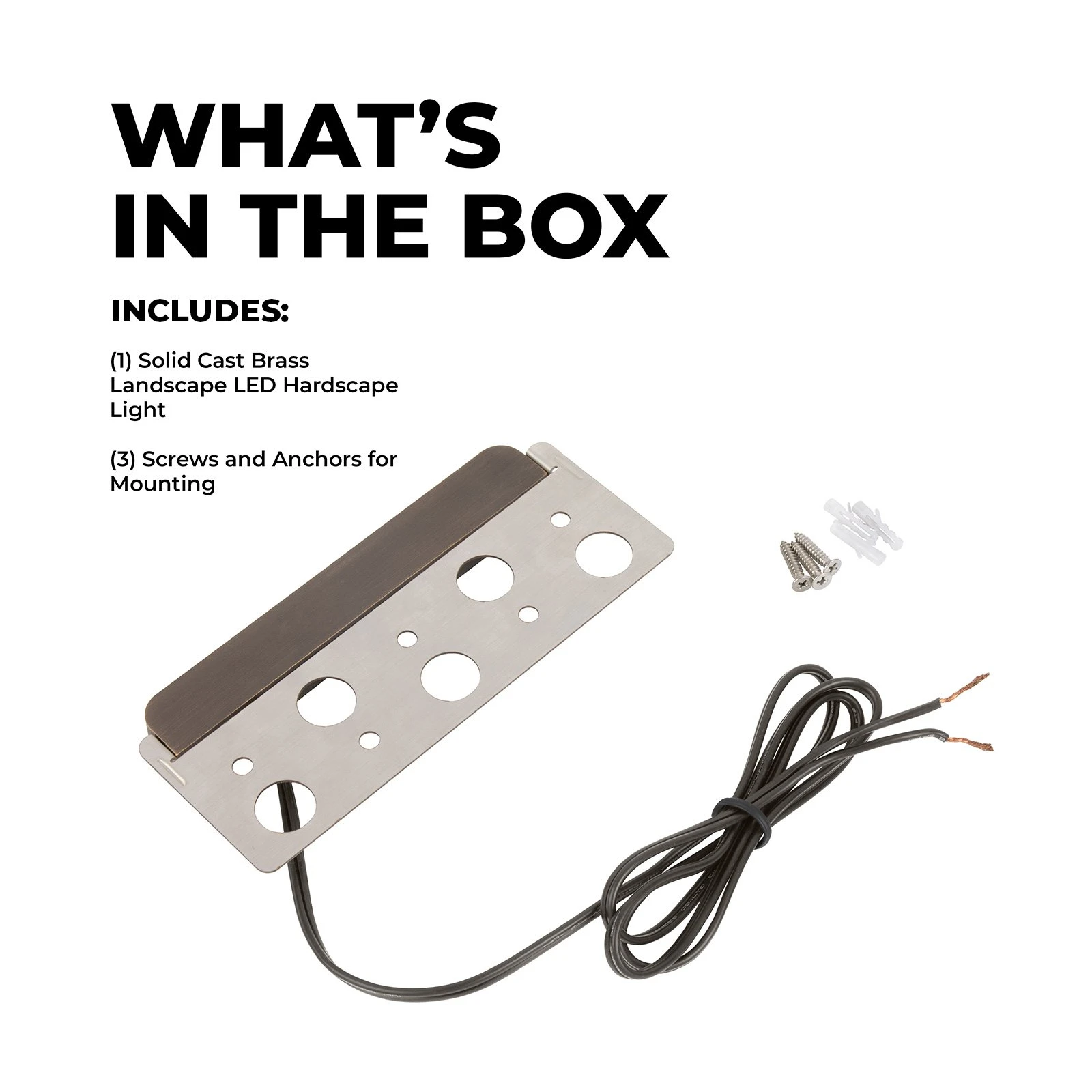 4" / 7" / 12" Solid Cast Brass Landscape LED Hardscape Light - Up To 320 Lumens - 2700K / 3000K / 4000K - Image 2