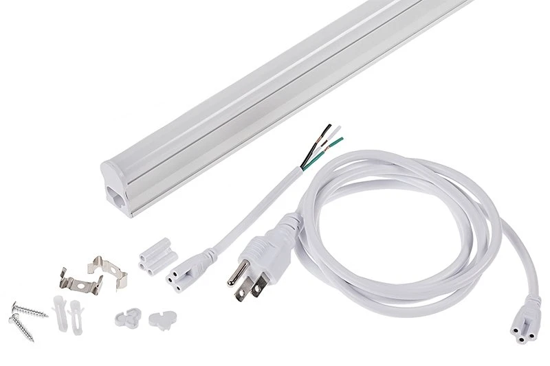 LED T5 Integrated Light Fixtures - Linkable Linear LED Task Lights - 120V - 1,035 Lumens - 24 Inch - With 3-Pin Plug Input - Image 2