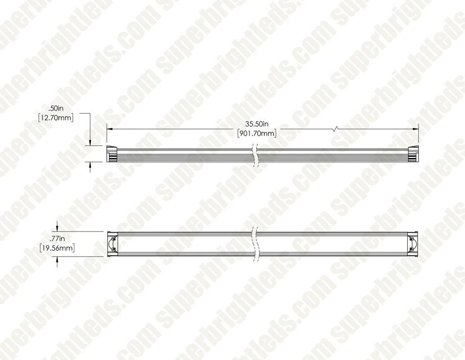 Linkable LED Linear Light Bar Fixture - Up To 270 Lm/ft - 3000K / 4000K / 5700K - Image 18