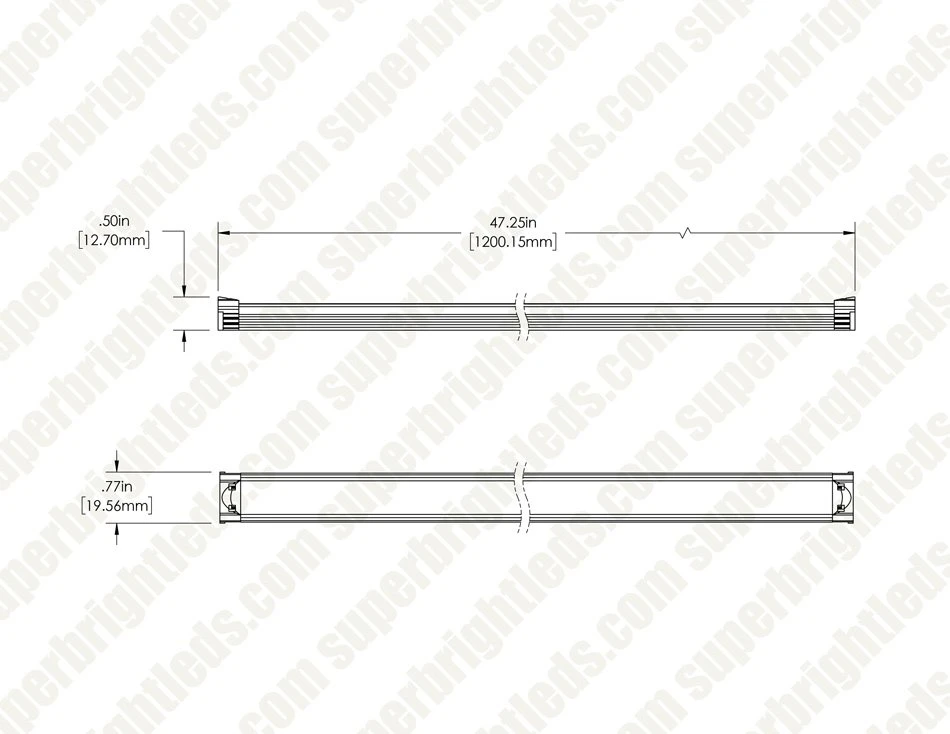 Linkable LED Linear Light Bar Fixture - Up To 270 Lm/ft - 3000K / 4000K / 5700K - Image 19