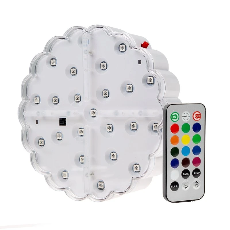 LED Centerpiece Light - 6" Color Changing LED Vase Light With Remote - RGB 23 LED - Image 2