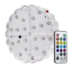 LED Centerpiece Light - 6" Color Changing LED Vase Light With Remote - RGB 23 LED