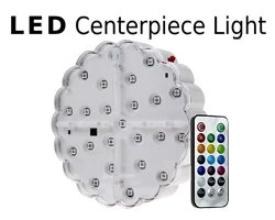 LED Centerpiece Light - 6" Color Changing LED Vase Light With Remote - RGB 23 LED - Image 15