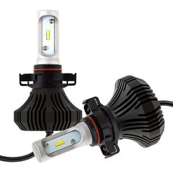 PSX24W LED Fanless Headlight/Fog Light Conversion Kit With Internal Drivers - 4,000 Lumens/Set - Cool White