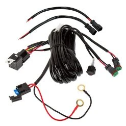 LED Light Wiring Harness With Switch And Relay - Dual Output - DT Connector