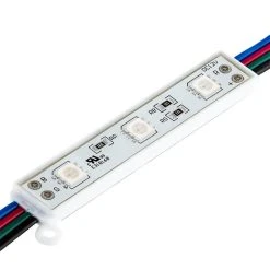 RGB LED Modules - Linear Modules With 3 SMD LEDs - 22 Lumens - 25-Pack / 100-Pack