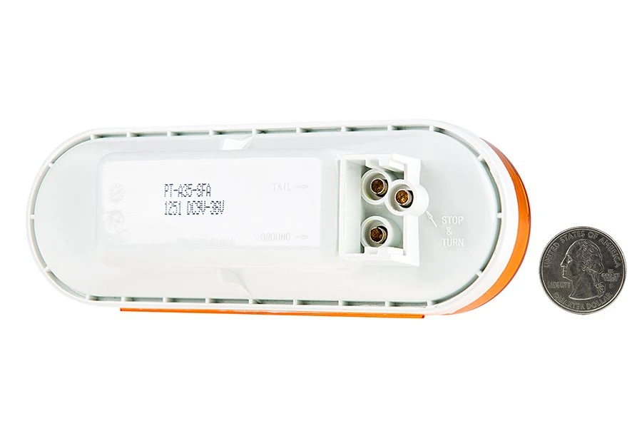 LED Trailer Turn Signal Light - Sequential Arrow - 35 LEDs - Oval - Amber - 12V / 24V - Image 6