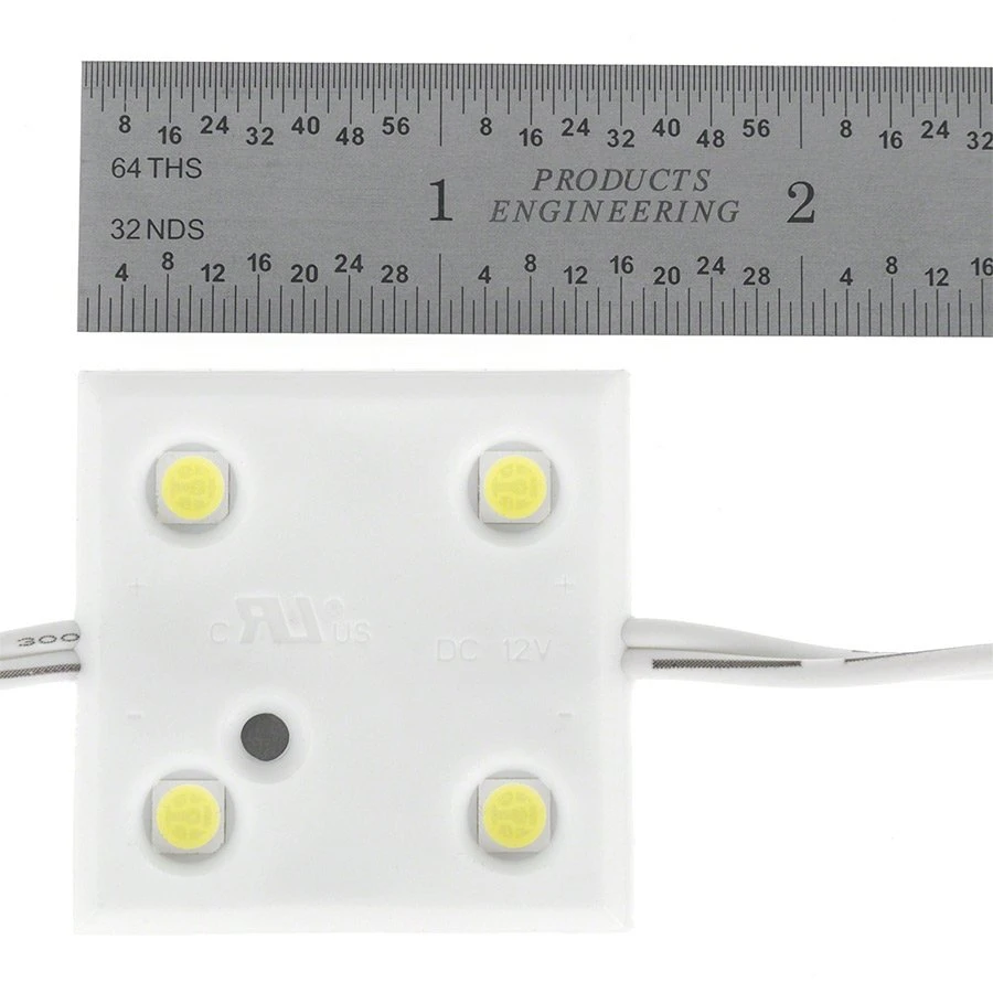 Single Color LED Module - Square Constant Current Module With 4 SMD LEDs - 75 Lumens/Module - 7000K - 25-Pack - Image 3