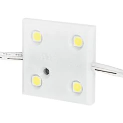 Single Color LED Module - Square Constant Current Module With 4 SMD LEDs - 75 Lumens/Module - 7000K - 25-Pack