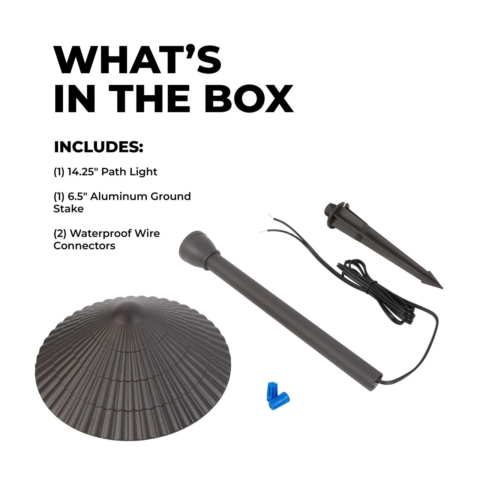 12V Landscape LED Path Light - 7.5" Shingle Cone Shade - Bronze - 2700K / 3000K / 4000K - Image 4