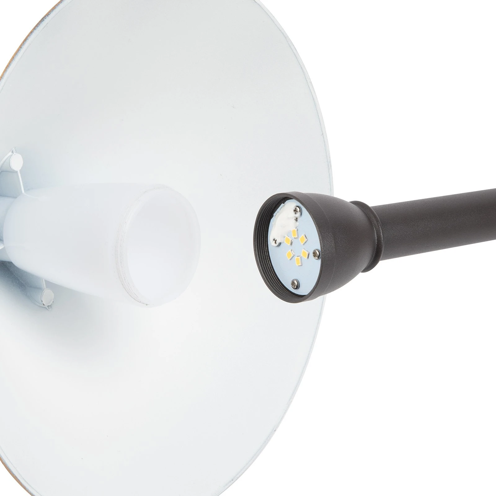 12V Landscape LED Path Light - 7.5" Hammered Cone Shade - Bronze - 2700K / 3000K / 4000K - Image 5