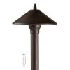 Landscape LED Ready Path Lights With Cone Shade - G4 LED Bulb - Cool White