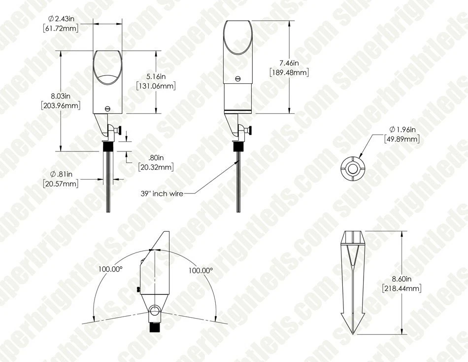 LED Landscape Lighting Kit - 4 Spotlights - MR16 MiLight RGB+Tunable White LED Bulb - RF Remote / Wi-Fi Controller Hub - Image 9